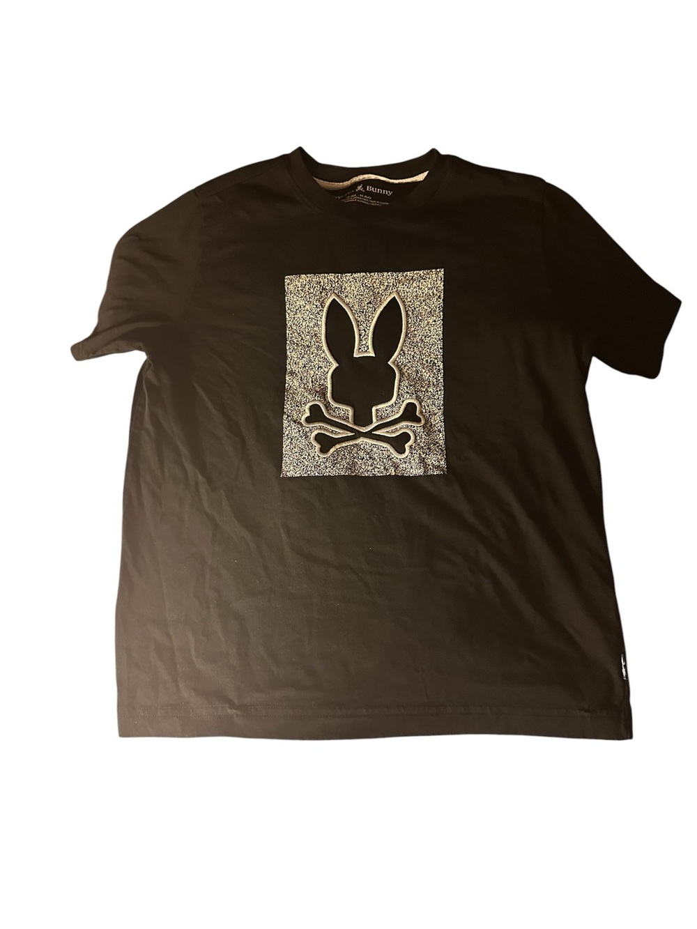 Psycho Bunny Navy Crewneck Tee with White Print